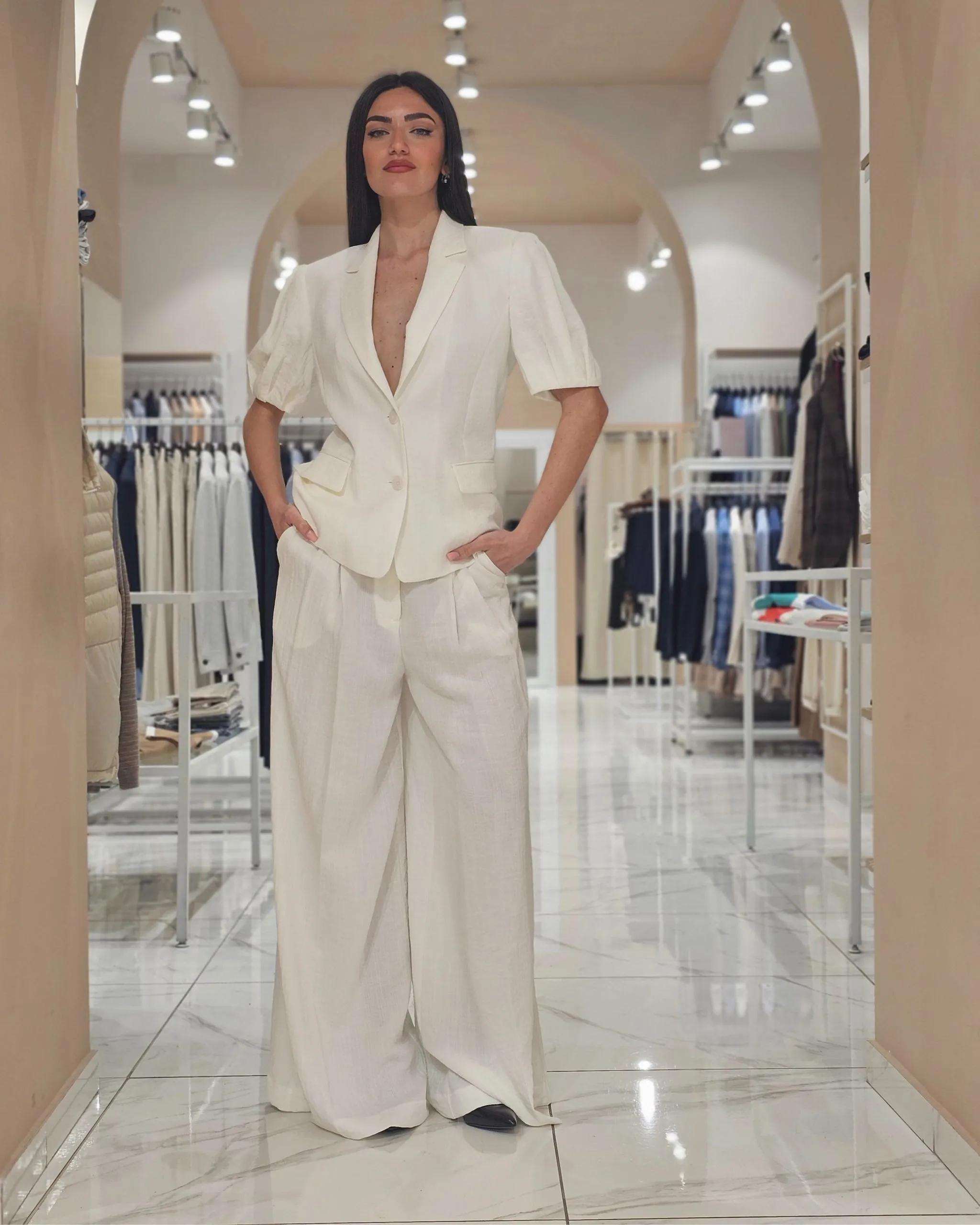 Twinset Giacca in misto lino