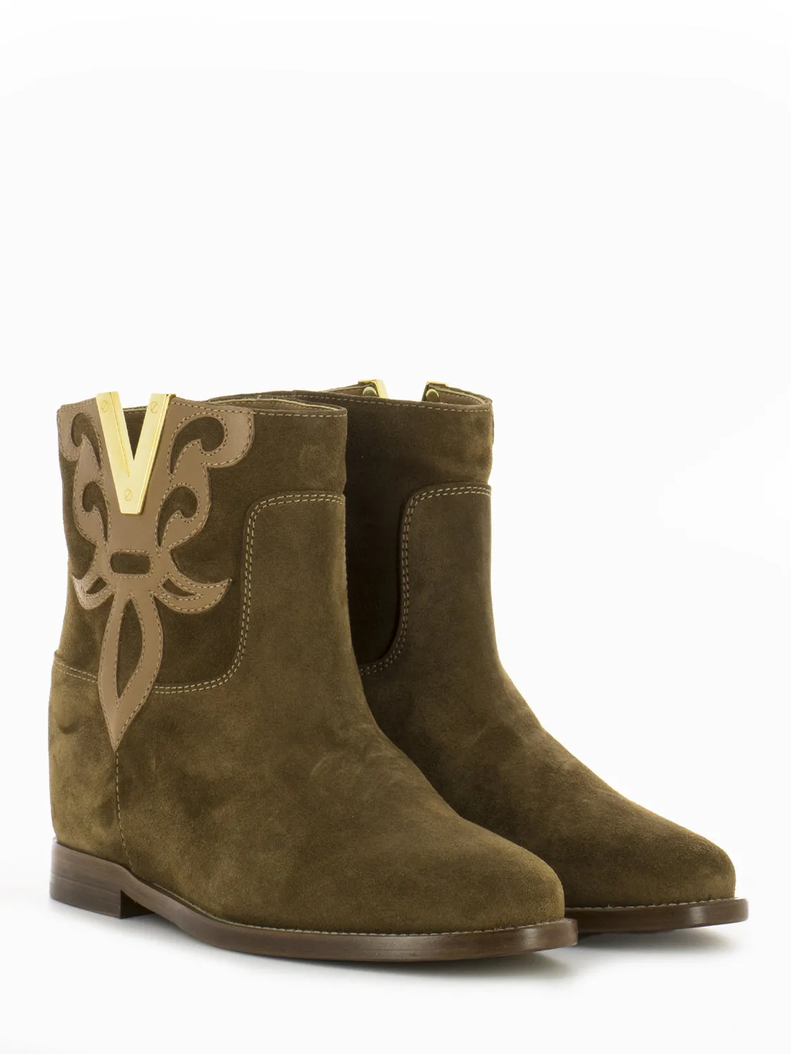 Tronchetti Malibù Velour camoscio martora miele