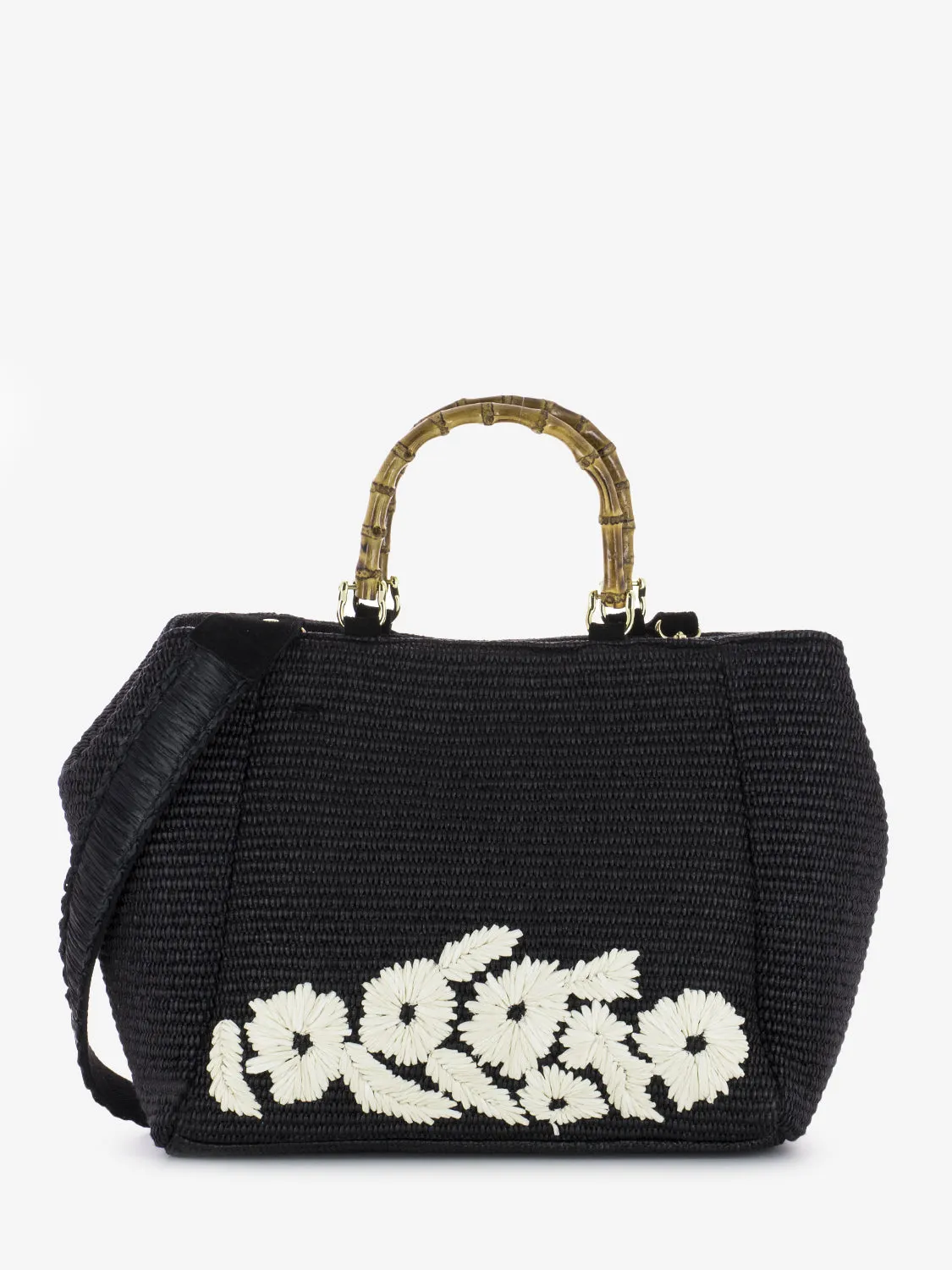 Borsa a mano Giava Trim nera