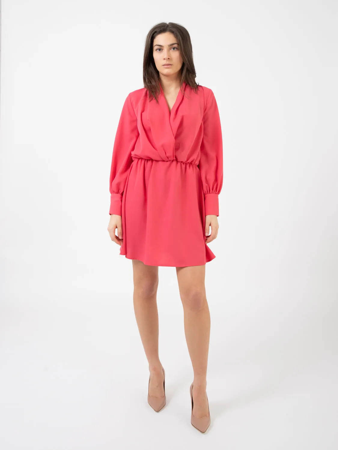 Abito manica lunga geranio