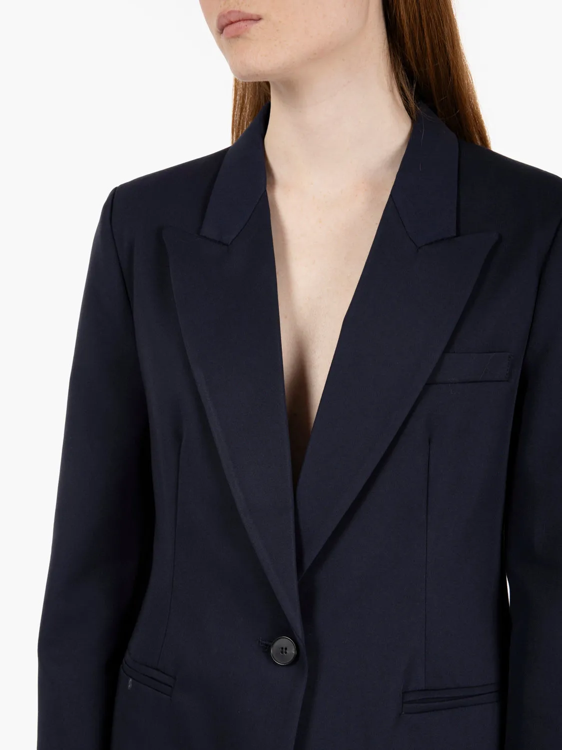 Blazer rever a punta blu