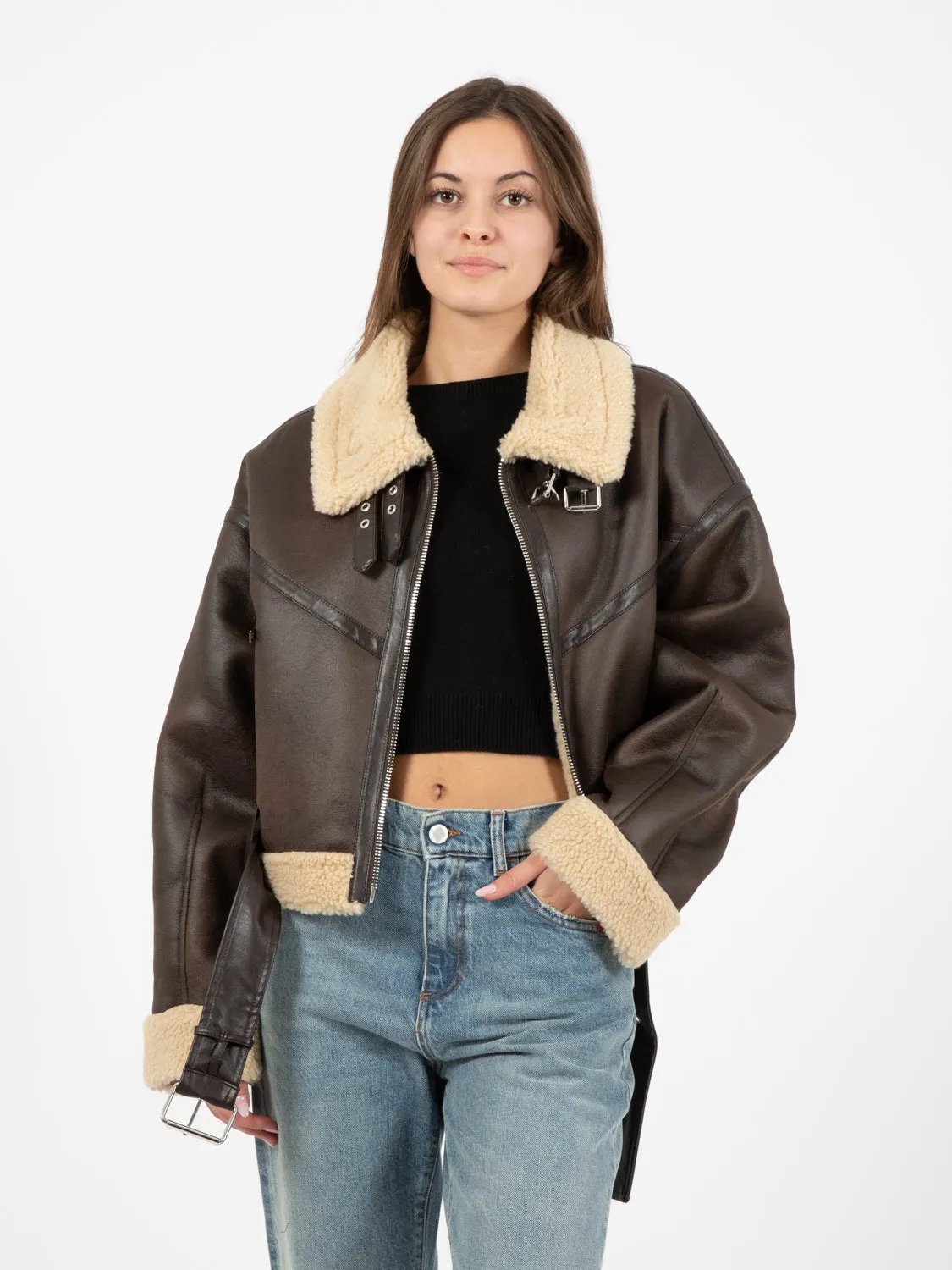 Ecomontone crop over testa di moro