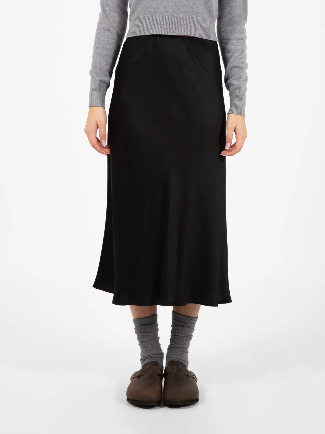 Gonna longuette nera