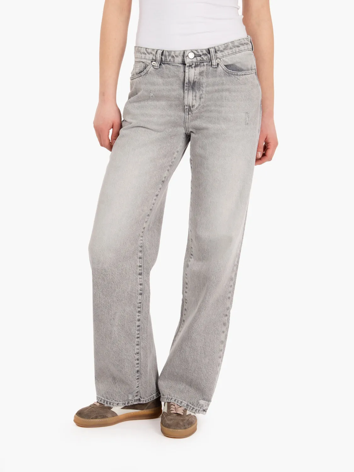 Jeans ampi Alex denim grigio