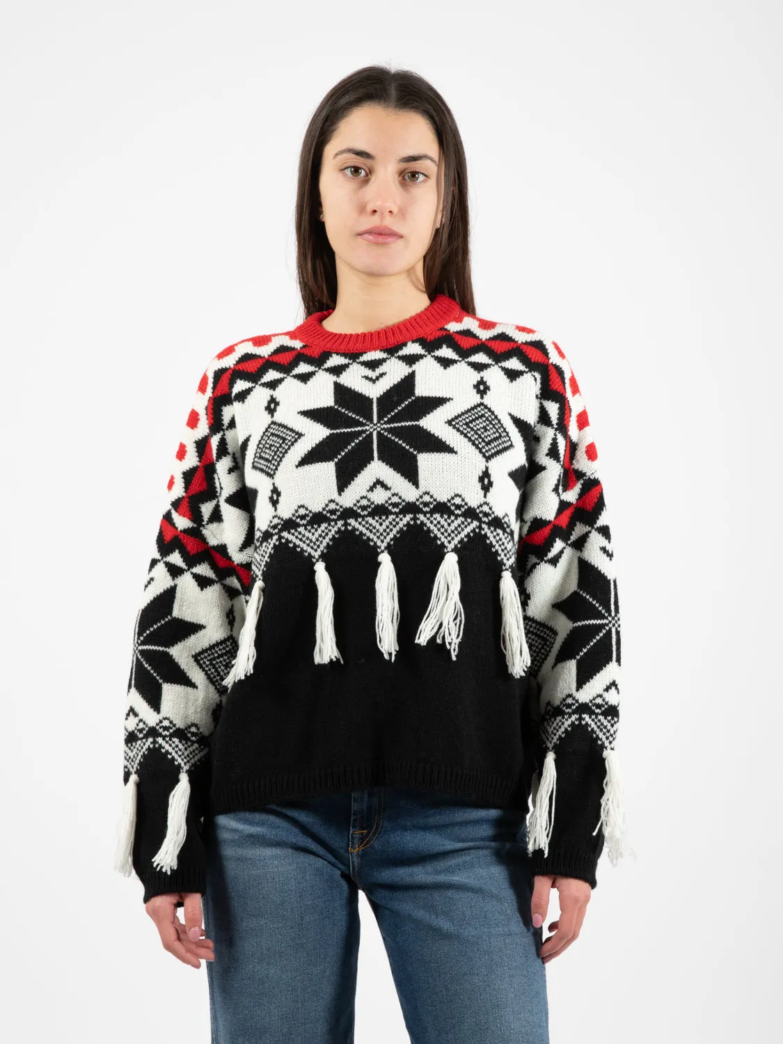 Maglione Christmas nero / multicolor