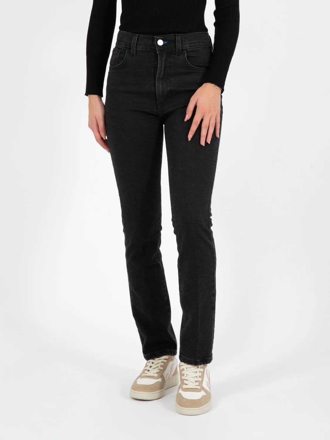 Jeans a vita alta Electra nero