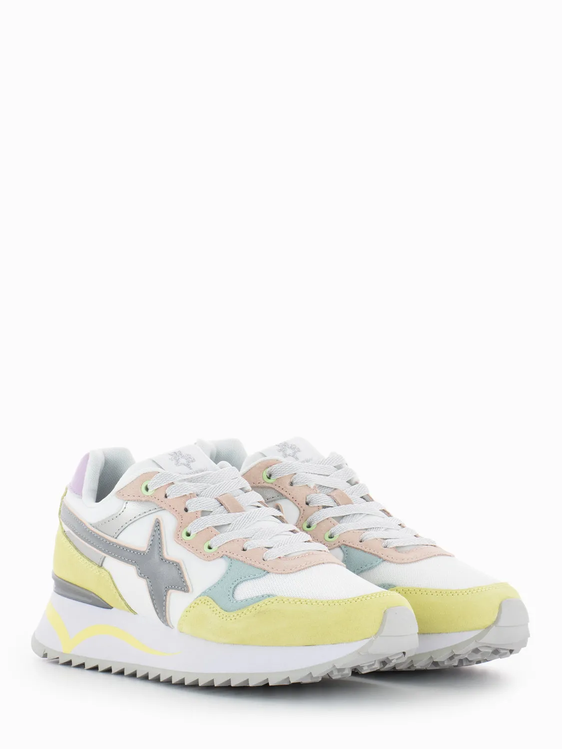 Sneakers Yak-W. straw / pink / white
