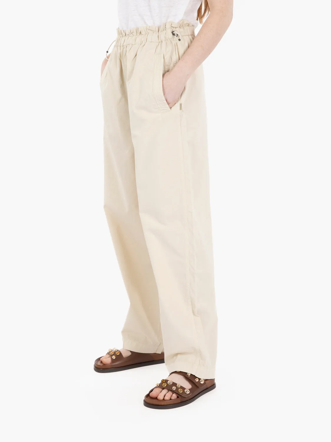 Drawstring pant light oak