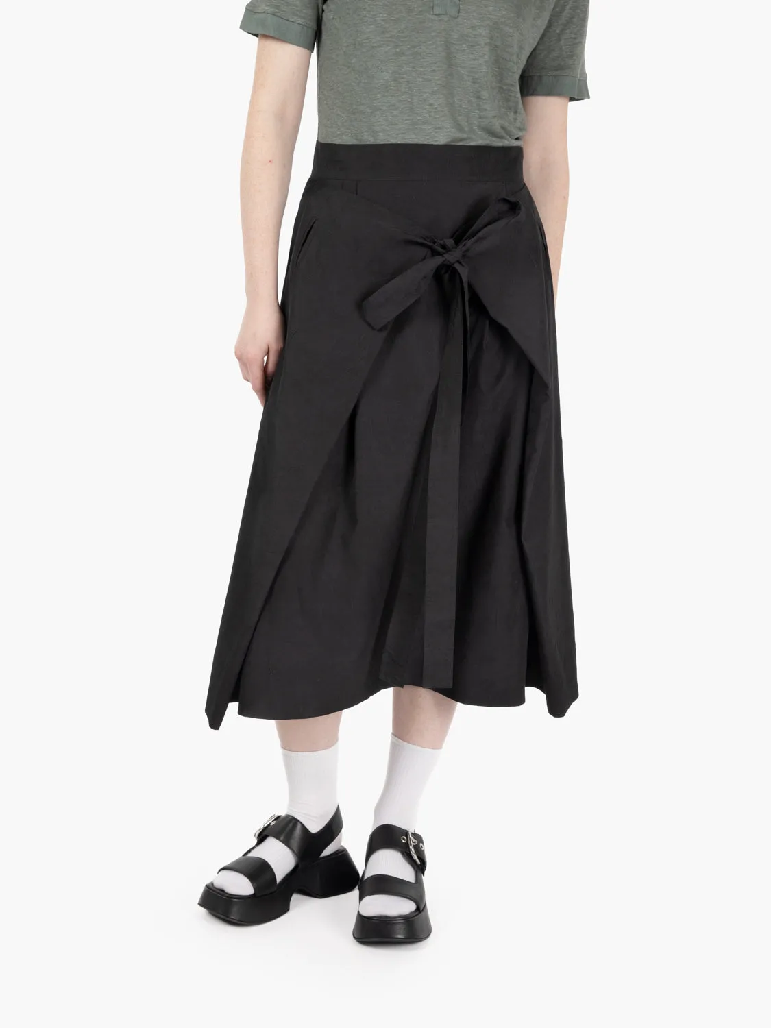 Gonna midi avvolgente George black