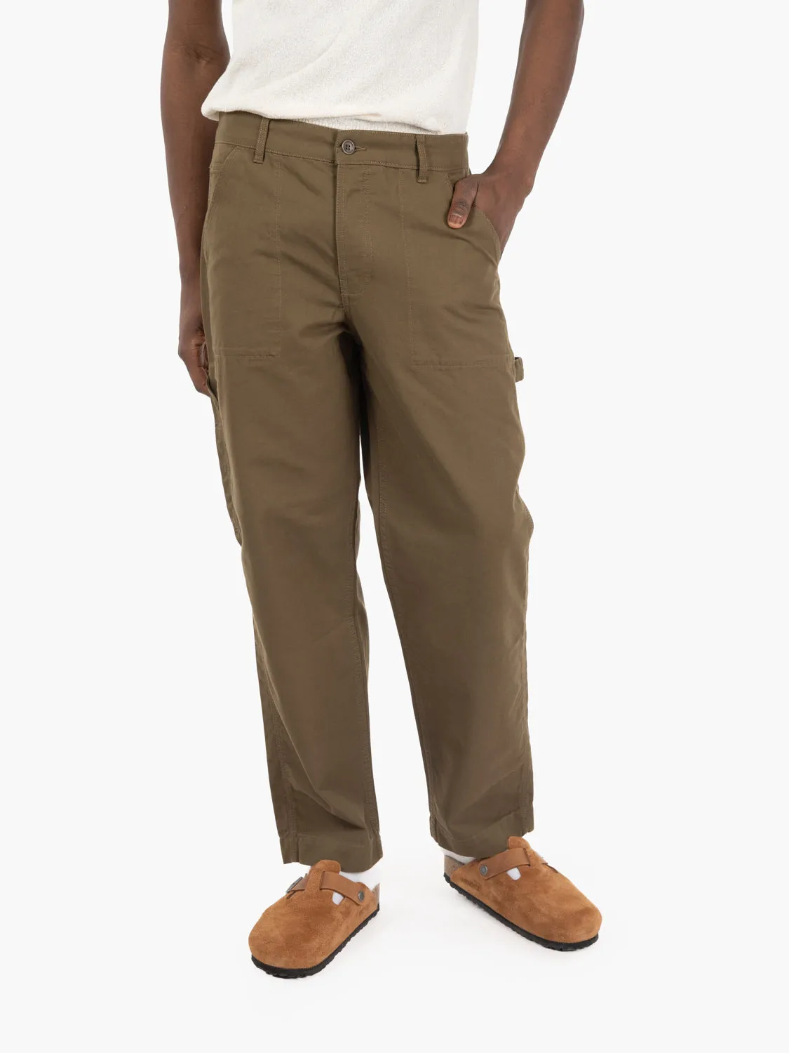 Pantaloni painter olive