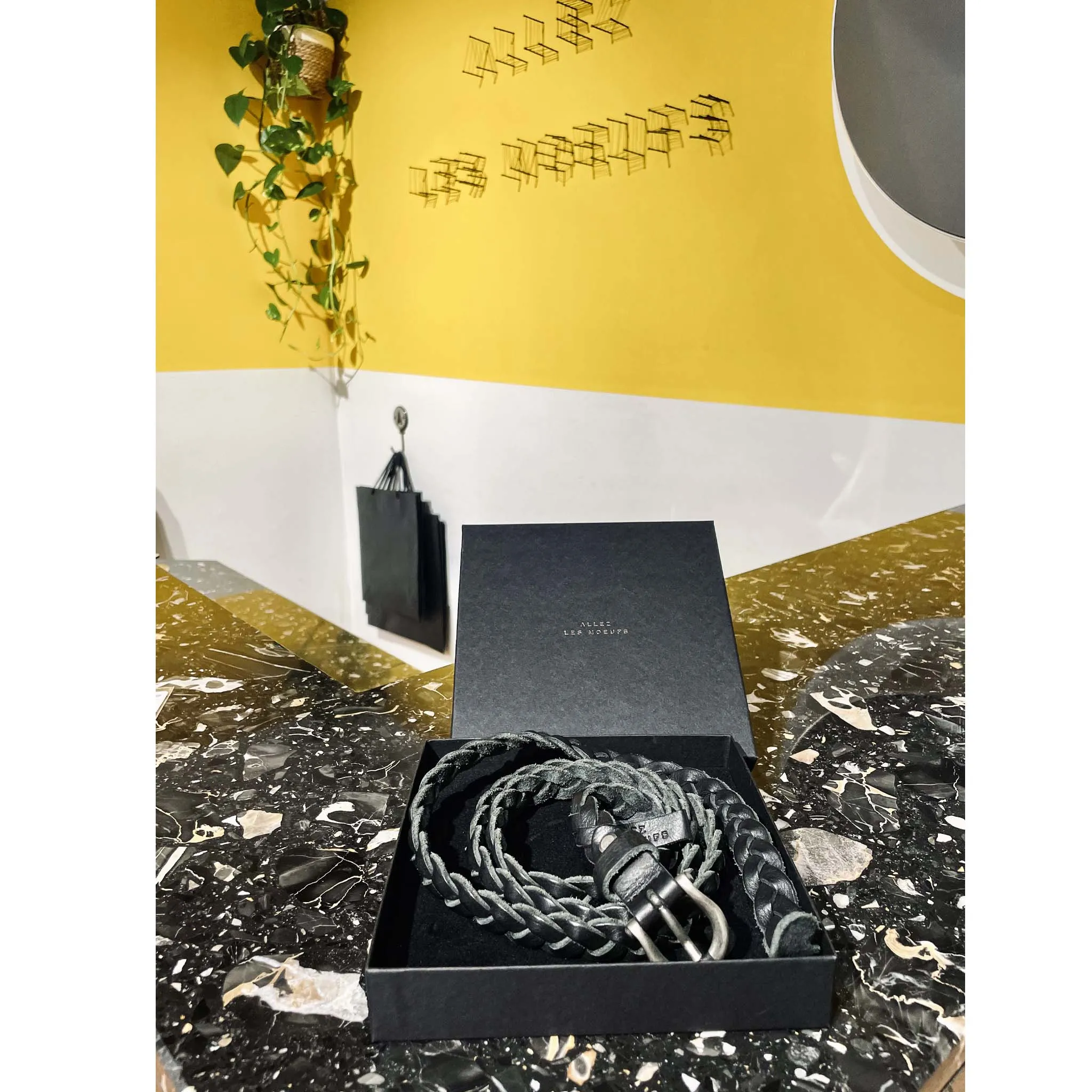 ZATRES CINTURA - Cuoio intrecciato