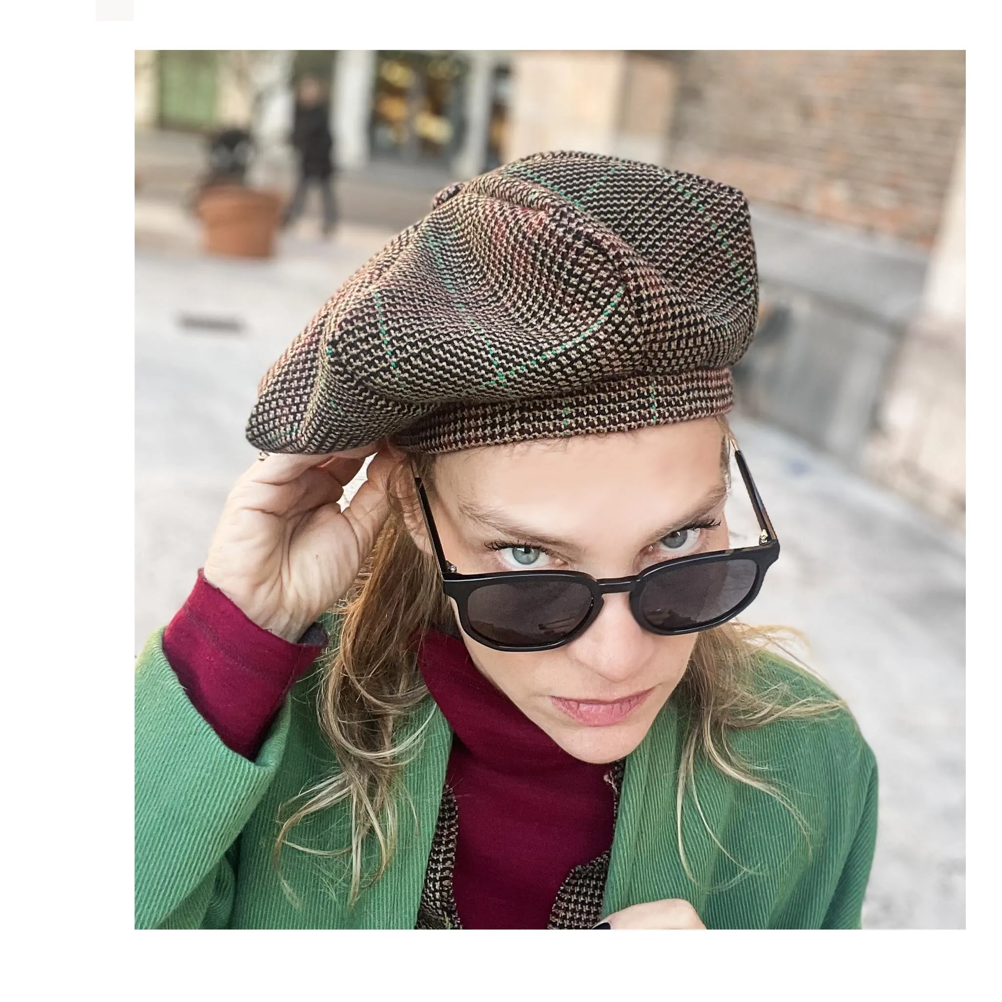 ZUKI TARTAN- Berretto in lana tartan